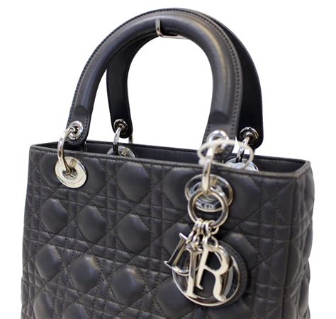 lady dior quilted bag|lady dior cannage tote bag.